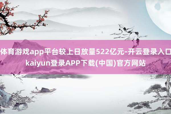 体育游戏app平台较上日放量522亿元-开云登录入口kaiyun登录APP下载(中国)官方网站