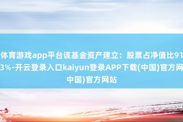 体育游戏app平台该基金资产建立：股票占净值比91.63%-开云登录入口kaiyun登录APP下载(中国)官方网站